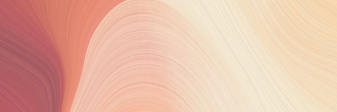 modern decorative horizontal header with wheat, indian red and dark salmon colors. graphic with space for text or image. can be used as header or banner