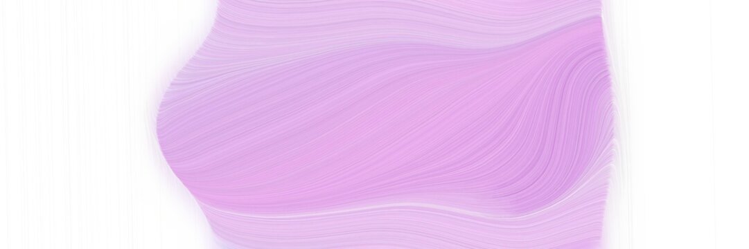 modern artistic designed horizontal banner with thistle, plum and white smoke colors. graphic with space for text or image. can be used as header or banner
