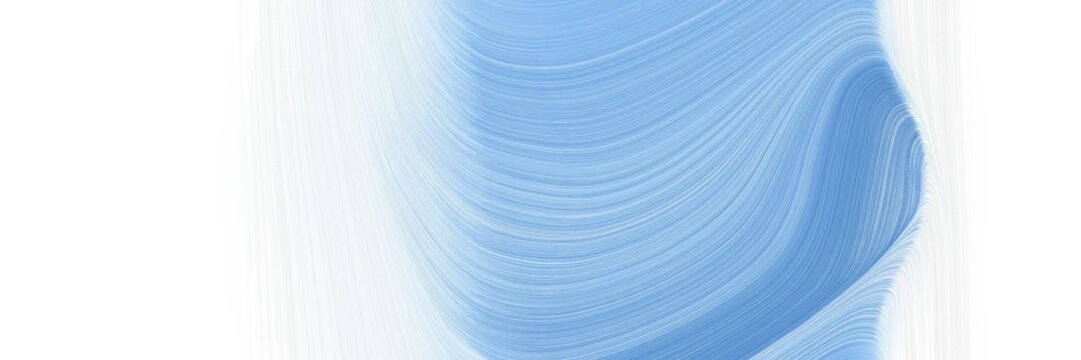 modern flowing banner design with sky blue, white smoke and powder blue colors. graphic with space for text or image. can be used as header or banner