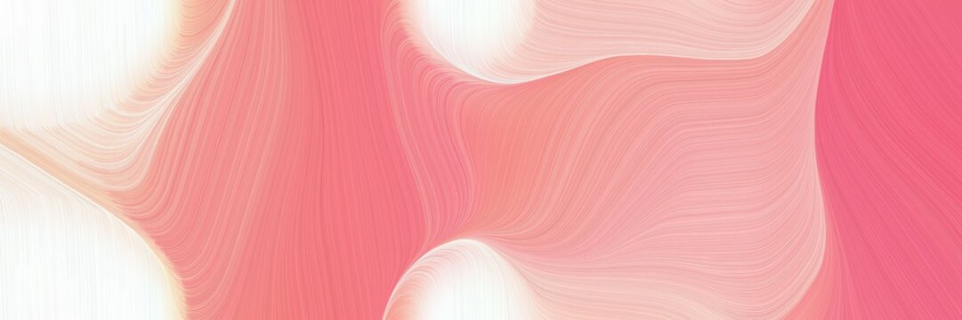 modern dynamic horizontal header with light coral, linen and baby pink colors. graphic with space for text or image. can be used as header or banner