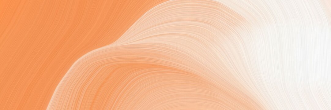 modern dynamic horizontal header with sandy brown, linen and peach puff colors. graphic with space for text or image. can be used as header or banner