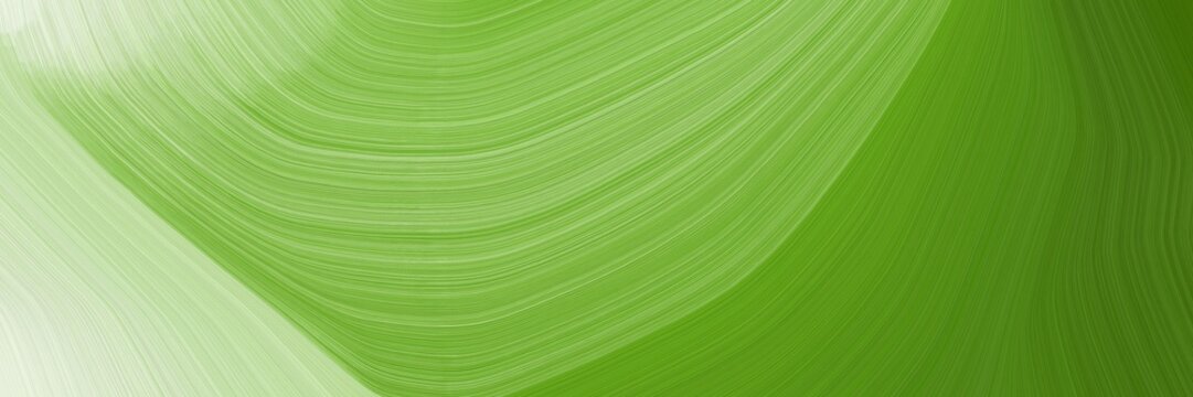 modern colorful designed horizontal banner with moderate green, tea green and dark sea green colors. graphic with space for text or image. can be used as header or banner