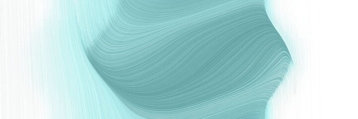 Poster - modern moving horizontal banner with medium aqua marine, alice blue and pale turquoise colors. graphic with space for text or image. can be used as header or banner