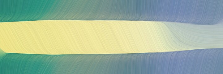 Poster - modern decorative header with light slate gray, pale golden rod and teal blue colors. graphic with space for text or image. can be used as header or banner