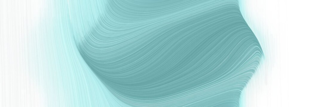 modern moving horizontal banner with medium aqua marine, alice blue and pale turquoise colors. graphic with space for text or image. can be used as header or banner