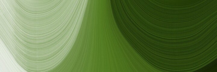 Poster - modern moving banner design with dark olive green, very dark green and ash gray colors. graphic with space for text or image. can be used as header or banner
