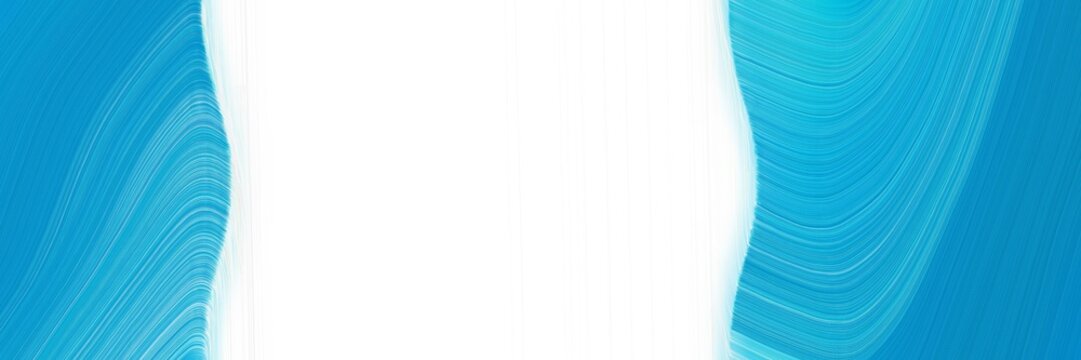 modern decorative horizontal banner with light sea green, light cyan and medium turquoise colors. graphic with space for text or image. can be used as header or banner