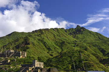 Canvas Print - Scenic shot of Teapot Mountain in New Taipei city Taiwan