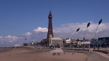 Blackpool Tourist Seaside Resort In North England UK 4K