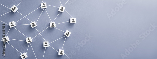 Cuadros en Lienzo Teamwork, network and community concept.