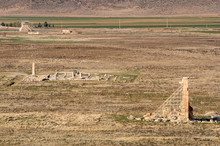 Ancient Ruins On Field Seen From Tomb Of Cyrus