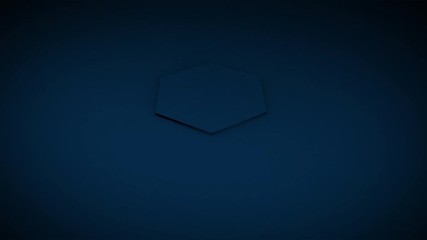 Poster - 3D motion graphics hexagon floor and digital hud graphical user interface movement modern design technology abstract background