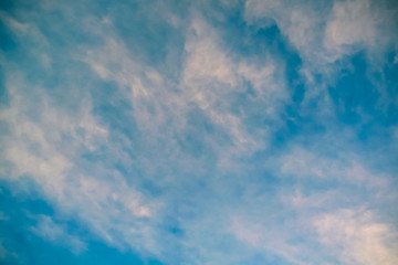 Poster - beautiful blue sky with clouds