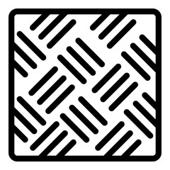 Poster - Asphalt paving icon. Outline asphalt paving vector icon for web design isolated on white background