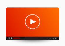 Flat Video Player Template For Web And Mobile Apps.