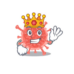 Canvas Print - A Wise King of oncovirus mascot design style