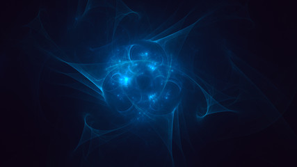 3D rendering abstract fractal light background