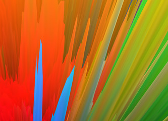 Poster - Abstract 3D explosion illustratoin. Colorful graphic design. Hight resolution  creative  background. Wallpaper for your Desk table. 