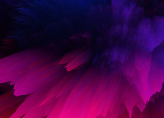 Poster - Abstract 3D explosion illustratoin. Colorful graphic design. Hight resolution  creative  background. Wallpaper for your Desk table. 