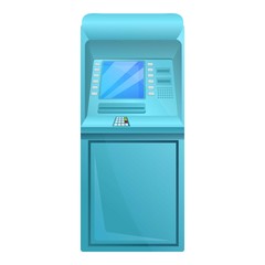 Poster - Withdraw atm machine icon. Cartoon of withdraw atm machine vector icon for web design isolated on white background