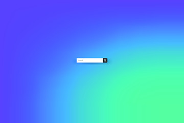 Fototapete - Search bar field. Modern design Homepage. Vector interface element with search button.