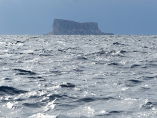 Filfla, a small uninhabited islet. Antland. Malt. Mediterranean Sea