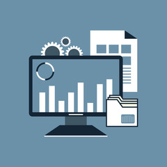 Poster - concept for business analysis, market research, product testing, data analysis
