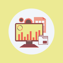 Poster - concept for business analysis, market research, product testing, data analysis
