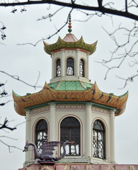 Chinese style building in the park