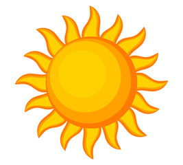Wall Mural - sun summer cartoon icon. sun symbol vector illustration.