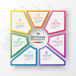 © GfxPapercut - Business infographics template 7 steps with square,Element for design invitations,Vector illustration.