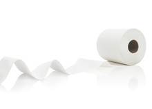 Toilet Paper Rolls Isolated On A White Background