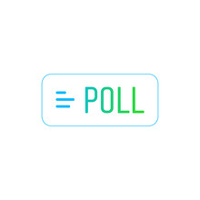 Poll Frame Vector Icon. Social Media Template Symbol Modern, Simple, Vector, Icon For Website Design, Mobile App, Ui. Vector Illustration