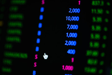 Aufkleber - Stock market graph on screen