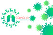 © Shumia - Covid-19 Coronavirus concept inscription typography design logo. World Health organization WHO introduced new official name for Coronavirus disease named COVID-19,coronavirus icon, dangerous virus.