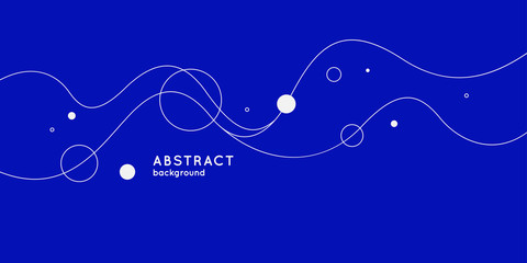 Fototapete - Trendy abstract background. Composition of geometric forms. Modern vector illustration