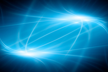 Poster - Abstract background. Abstract glowing ball, communication lines, abstract internet symbol, communication, technology.