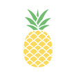 Pineapple colorful icon isolated on white