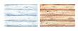 © Evgeniia - Light and dark wood background. Isolated elements on a white background Stock illustration. Hand painted in watercolor.