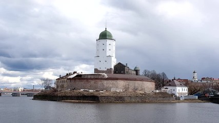 Poster -  Vyborg castle. Tower of St. Olav.