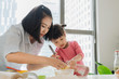 © Maki Company Limited/Stocksy - Enjoy making cake with mom in the kitchen.
