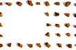 © Ksenia - chaga mushroom. broken pieces of birch tree chaga mushroom for brewing natural medicinal antitumor and antiviral detox tea, isolation on white background. regular pattern. space for text