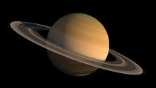 Detailed Close-up Of The Planet Saturn