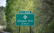 Chapel Hill, NC, Highway Sign