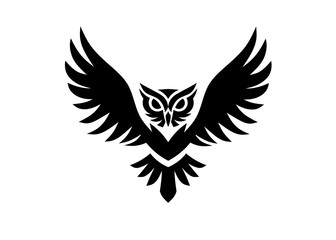 Wall Mural - vector owl icons isolated on white background. owl bird logo graphic design, wisdom symbol
