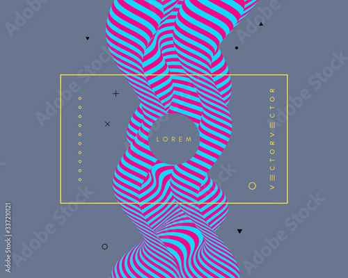 Fotomural Background with optical illusion