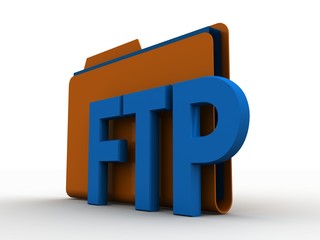 Poster - 3d rendering ftp folder network
