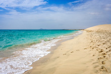 Ponta Preta Beach And Dune In Santa Maria, Sal Island, Cape Verde