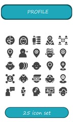 Sticker - profile icon set