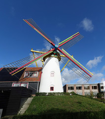 Sticker - Windmühle t Welvaaren in Grijpskerke, Zeeland